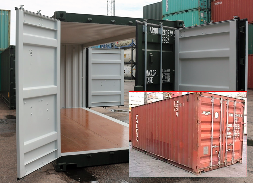 thung container cu