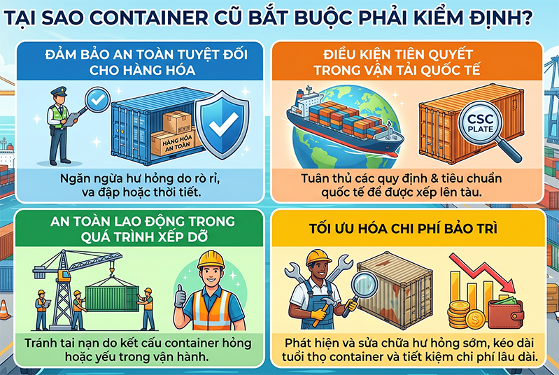 tai sao phai kiem dinh container
